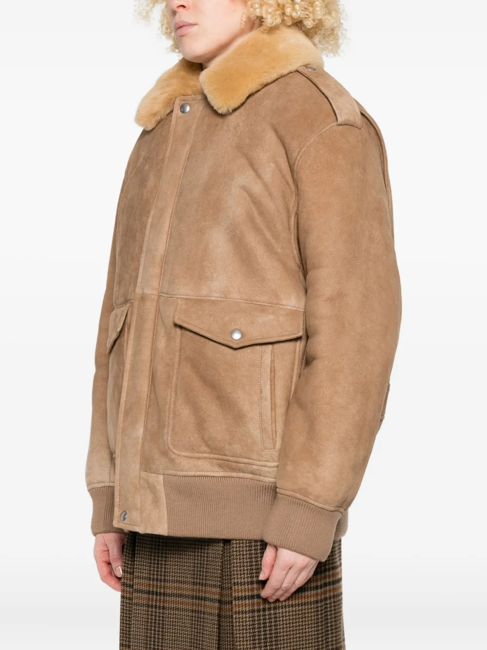 Prada Suède bomberjack Beige