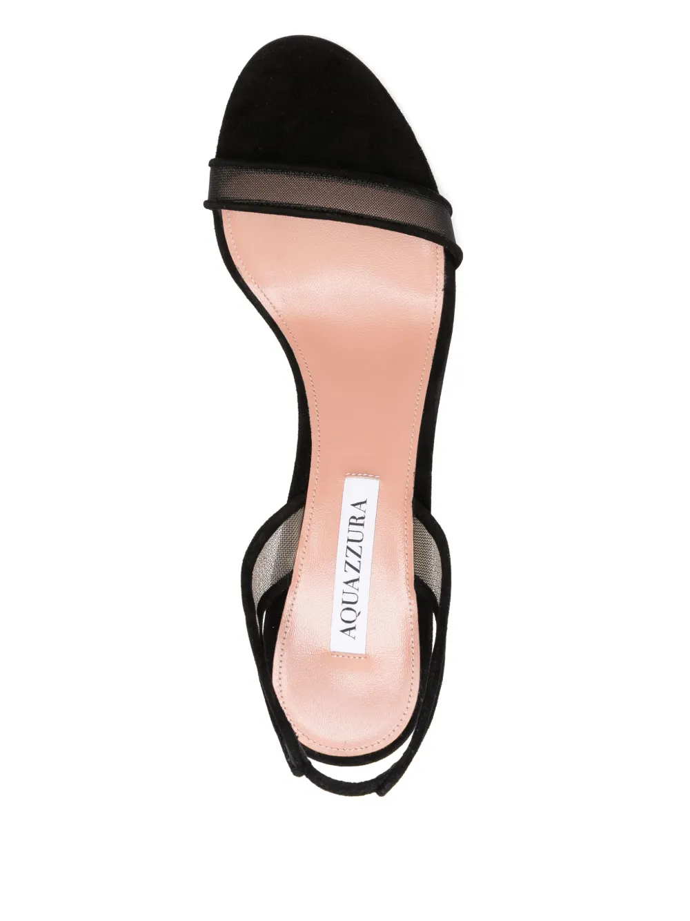 Aquazzura 85 mm So Nude sandalen Zwart