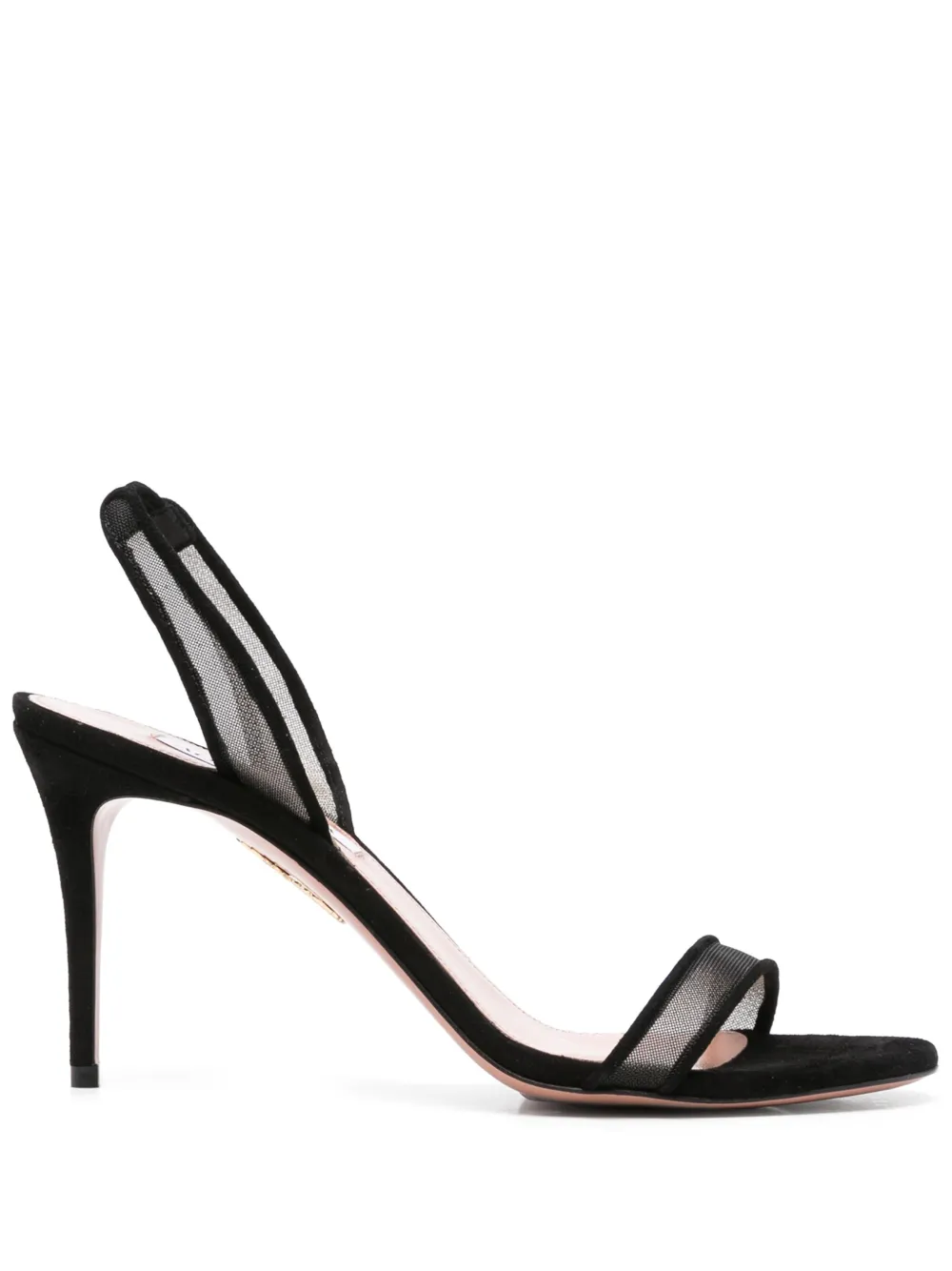 Aquazzura 85 mm So Nude sandalen Zwart