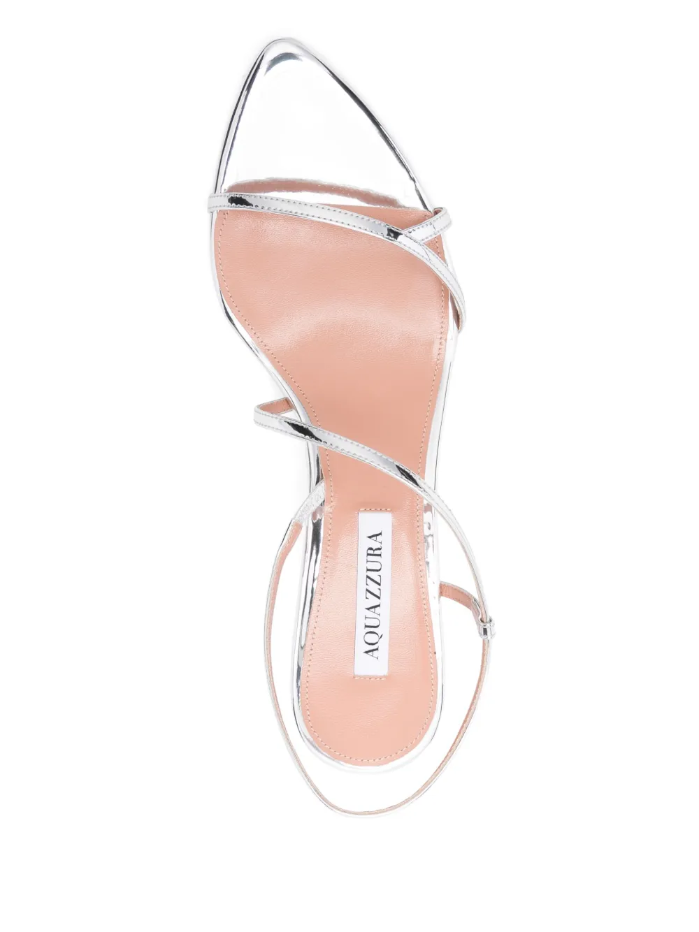 Aquazzura 50 mm Tease sandalen Zilver
