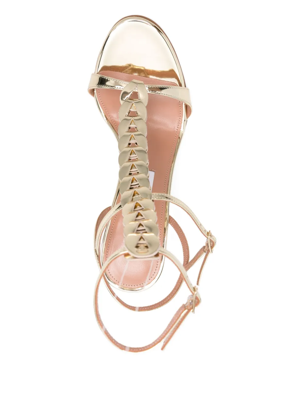 Aquazzura 85mm Destiny sandals Geel