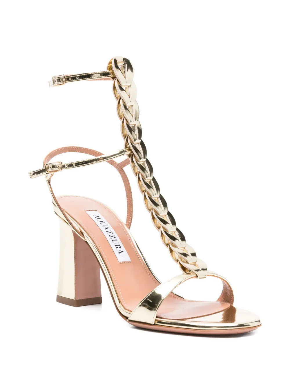 Aquazzura 85mm Destiny sandals Geel