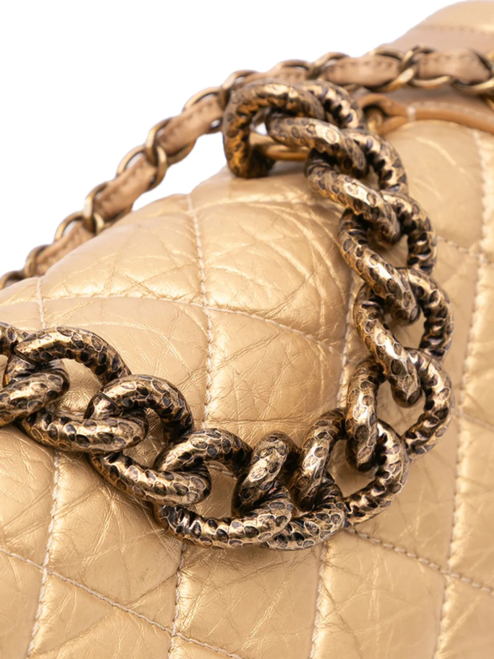 CHANEL Pre-Owned 2012 mittelgroße gesteppte Pondichery Flap Satchel-Tasche | Image 6