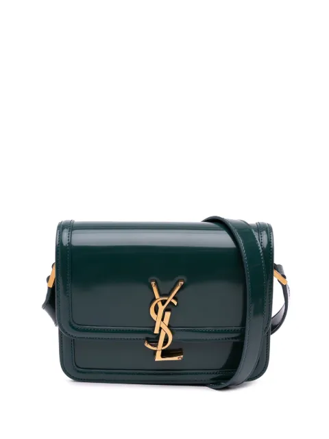 Saint Laurent Pre-Owned bolsa crossbody Satchel In Box Solferino pequeña de piel de becerro 2021-2024