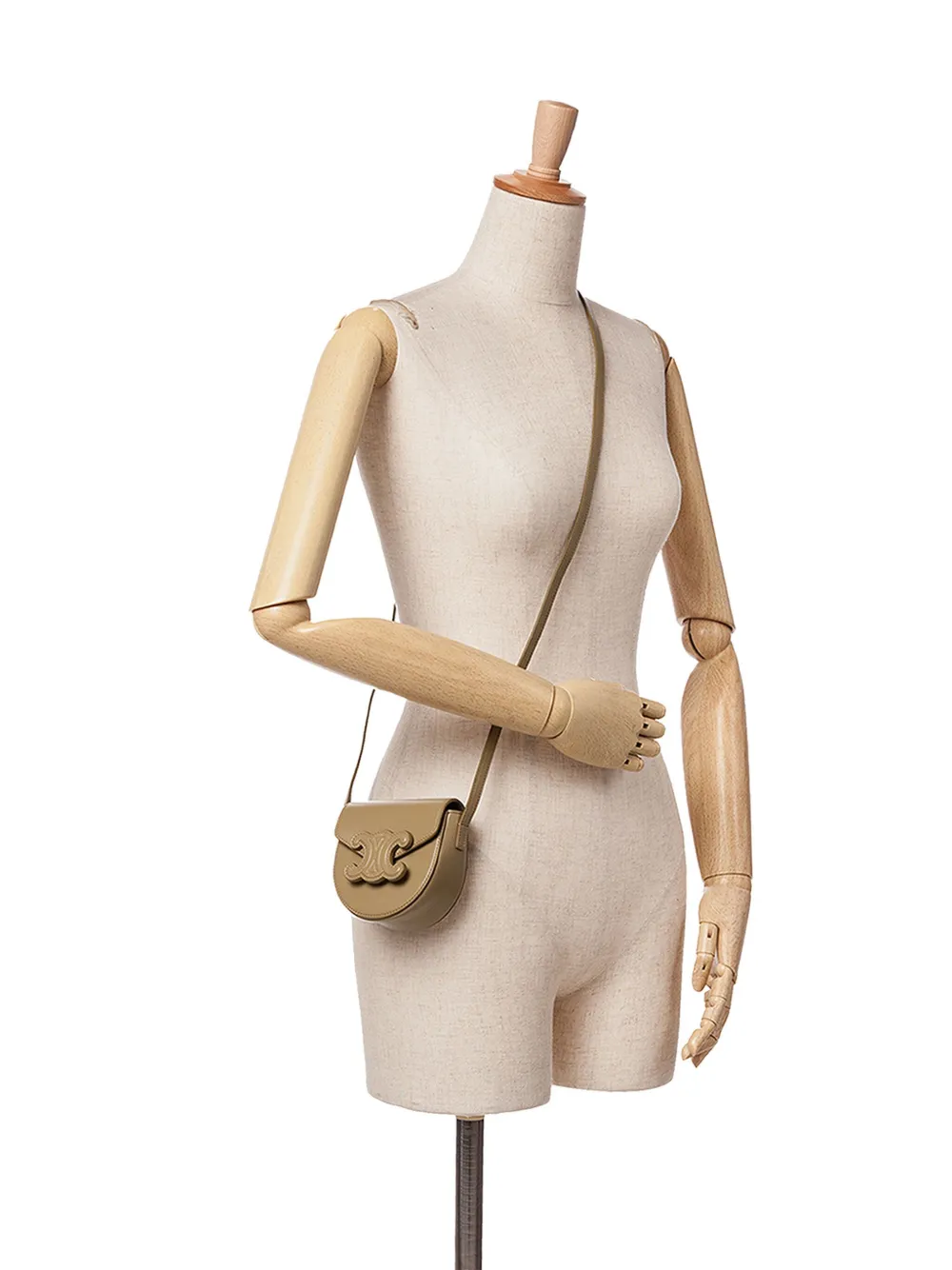 ハンドバッグ Celine Borsa A Mano Cuir Triomphe Céline Pre-Owned 2022 Mini Calfskin Besace Cuir Triomphe