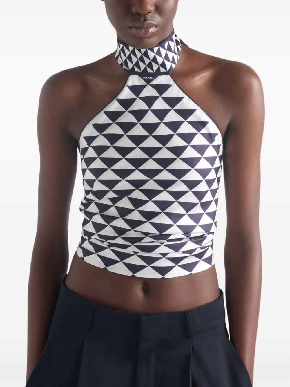 Prada printed silk top | Blue | Image 1