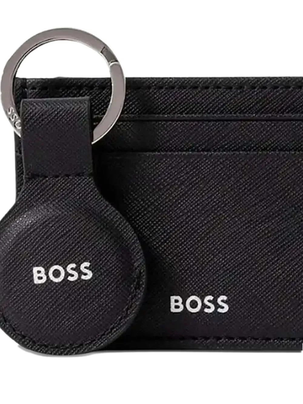 BOSS Pasjeshouder met sleutelhanger Zwart