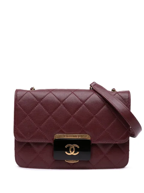 CHANEL Pre-Owned bolsa crossbody Mini Lambskin Beauty Lock Flap 2016-2017