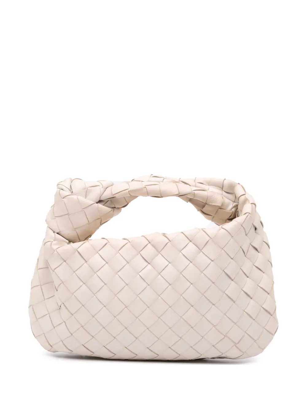 Bottega Veneta Pre-Owned 2012-2024 Mini Nappa Intrecciato Jodie hobo bag | White | Image 1