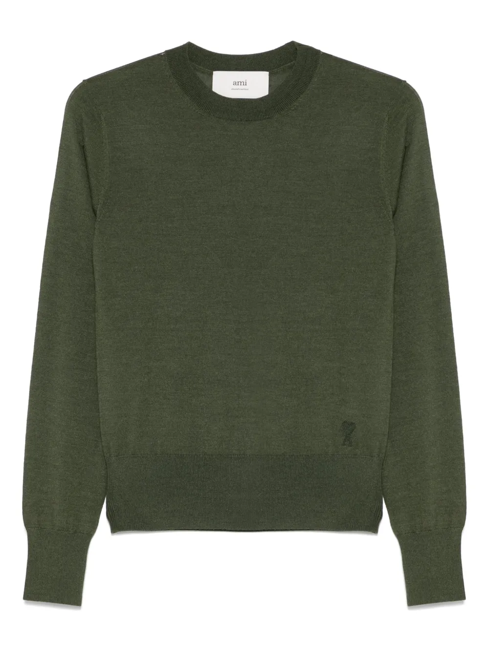 Shop Ami Alexandre Mattiussi Fine-knit Top In Green