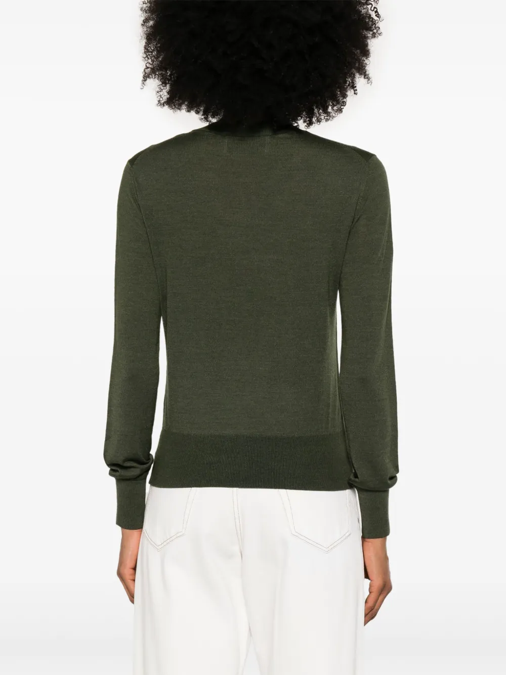 Shop Ami Alexandre Mattiussi Fine-knit Top In Green