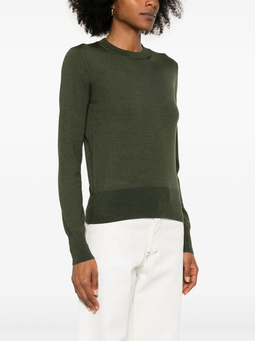 Shop Ami Alexandre Mattiussi Fine-knit Top In Green