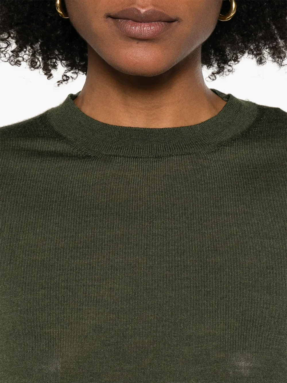 Shop Ami Alexandre Mattiussi Fine-knit Top In Green