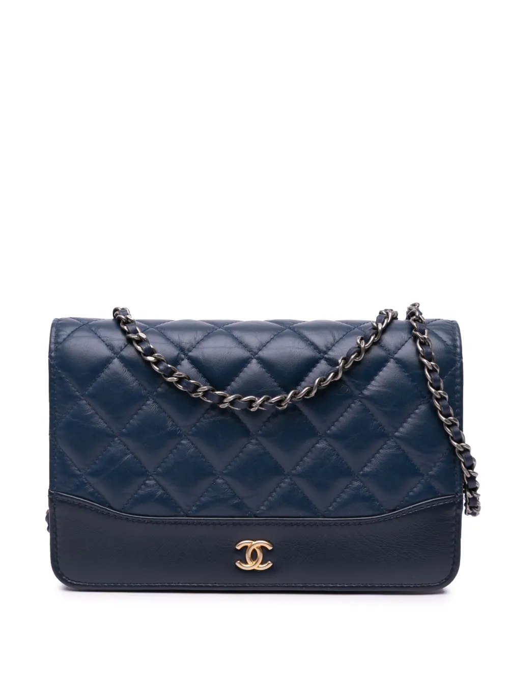 CHANEL Pre-Owned 2018-2019 マトラッセ エイジドカーフスキン ガブリエル ウォレットオンチェーン ショルダーバッグ CHANEL Pre-Owned 2018-2019 マトラッセ エイジドカーフスキン ガブリエル ウォレットオンチェーン ショルダーバッグ