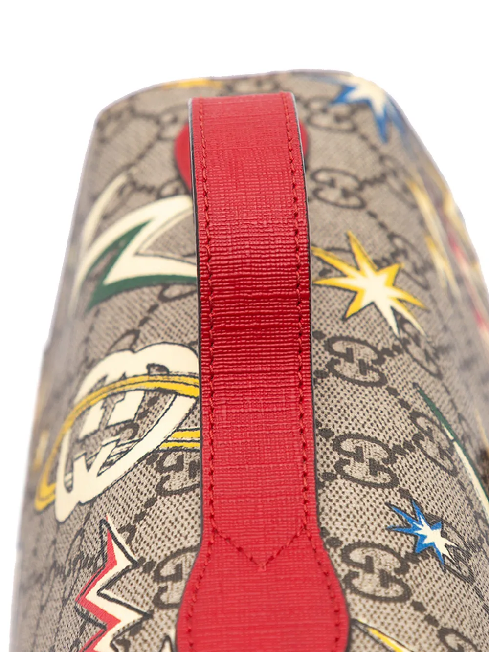 Gucci Pre-Owned Borsa a tracolla in tessuto GG Supreme con manico e decorazione Web Childrens piccola 2016-2024 | Image 5