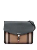 Burberry Pre-Owned 2000-2017 House Check Canvas and Leather Derby Macken crossbody bag - Green
