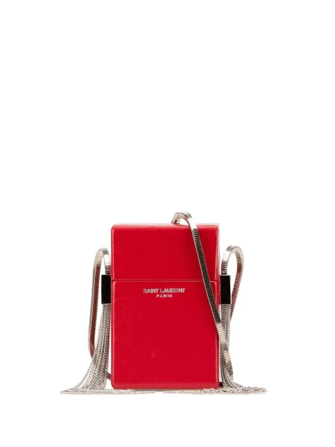 Saint Laurent Pre-Owned 2018 Mini Lambskin Smoking Box crossbody bag