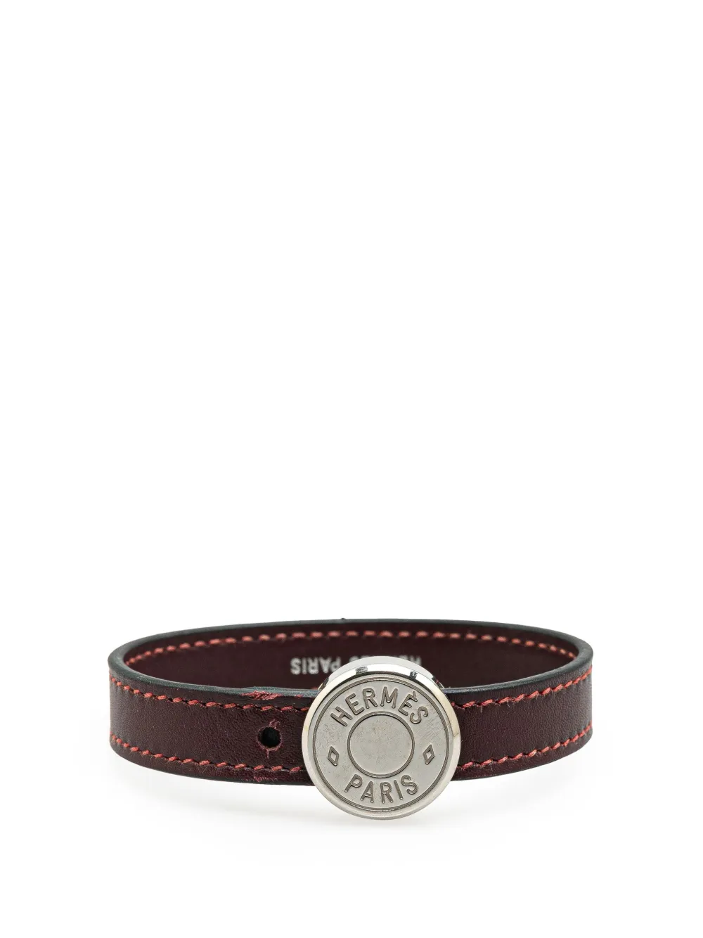 Hermès Pre-Owned 2005 レザー クルードセル コスチュームブレスレット - ブラウン Hermès Pre-Owned 2005 レザー クルードセル コスチュームブレスレット - ブラウン