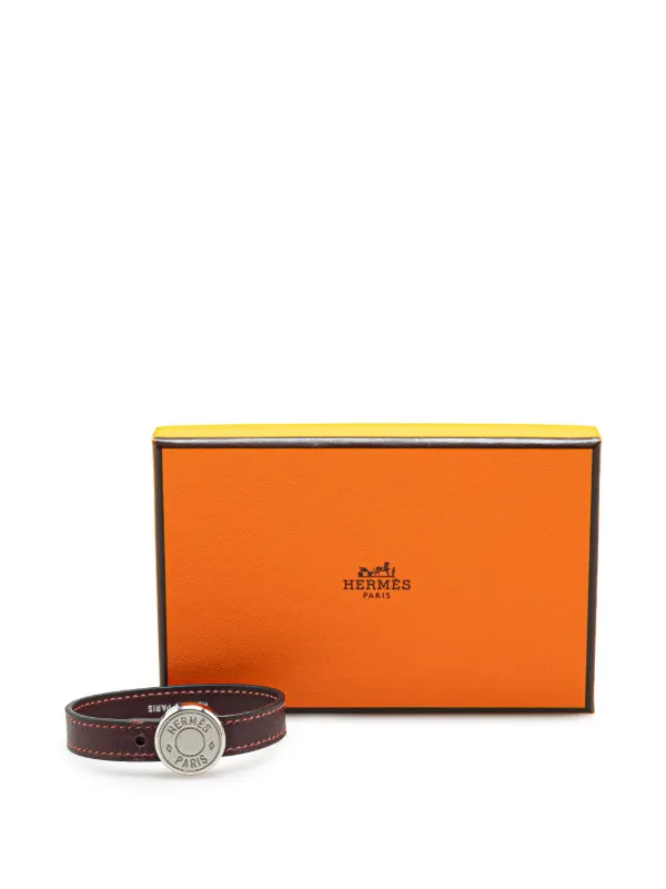 Hermès Pre-Owned 2005 Leather Clou De Selle Bracelet Costume