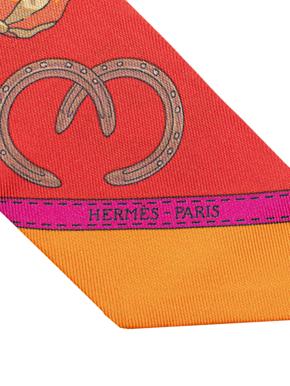 Pre-owned Hermes 20th Century Jockey Equestrian Hat Silk Twilly Scarf Scarves In Multicolour
