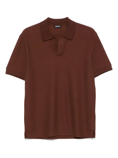 Zegna chemise à col polo