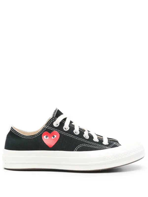Comme Des Garçons Play x Converse Heart Sneakers Black