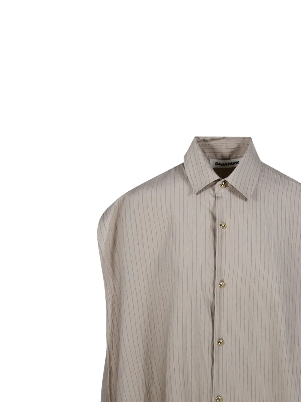 Shop Darkpark Cape-attached Shirt In Neutrals