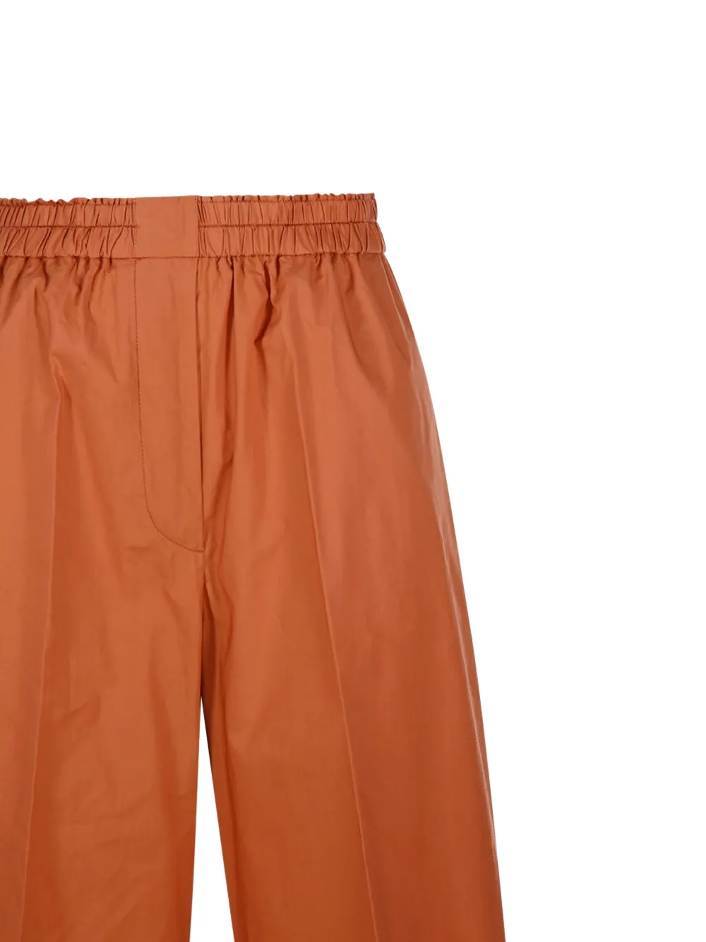 Shop Forte Forte Elasticated-waist Trousers In Orange
