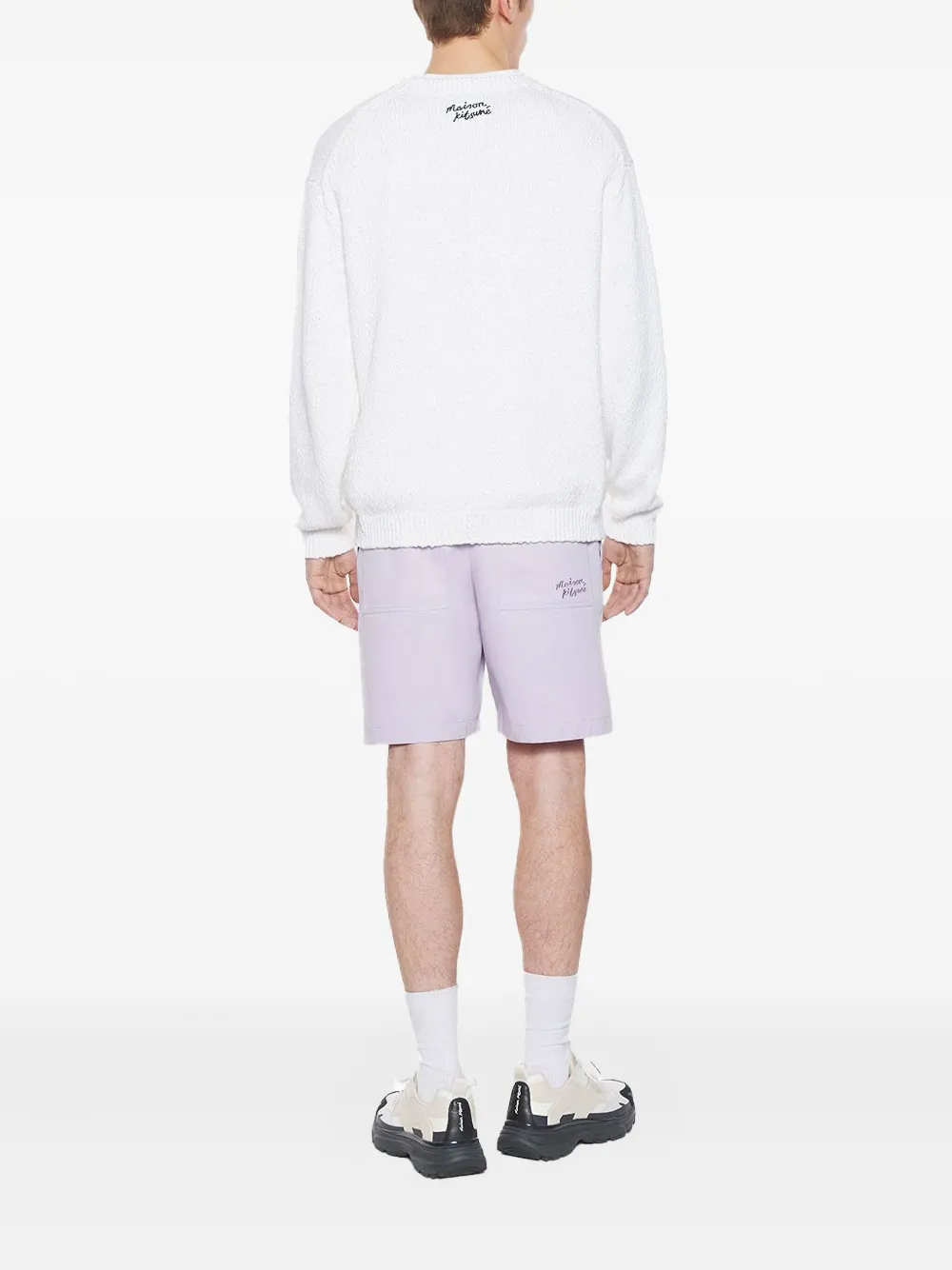 MAISON KITSUNÉ DAISY-INTARSIA JUMPER