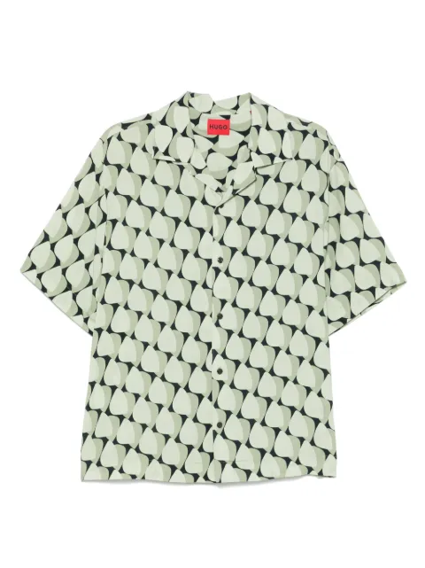 BOSS camisa con estampado abstracto