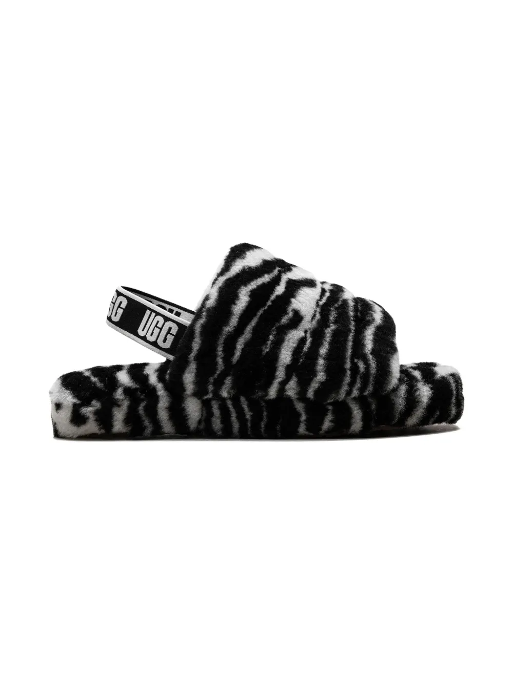 UGG Kids Fluff Yeah Slide "Zebra" slides | Open Toe Sandals | Image 2