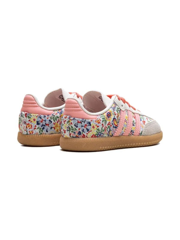 adidas Kids x Liberty London Samba OG Floral Embroidery Sneakers - White