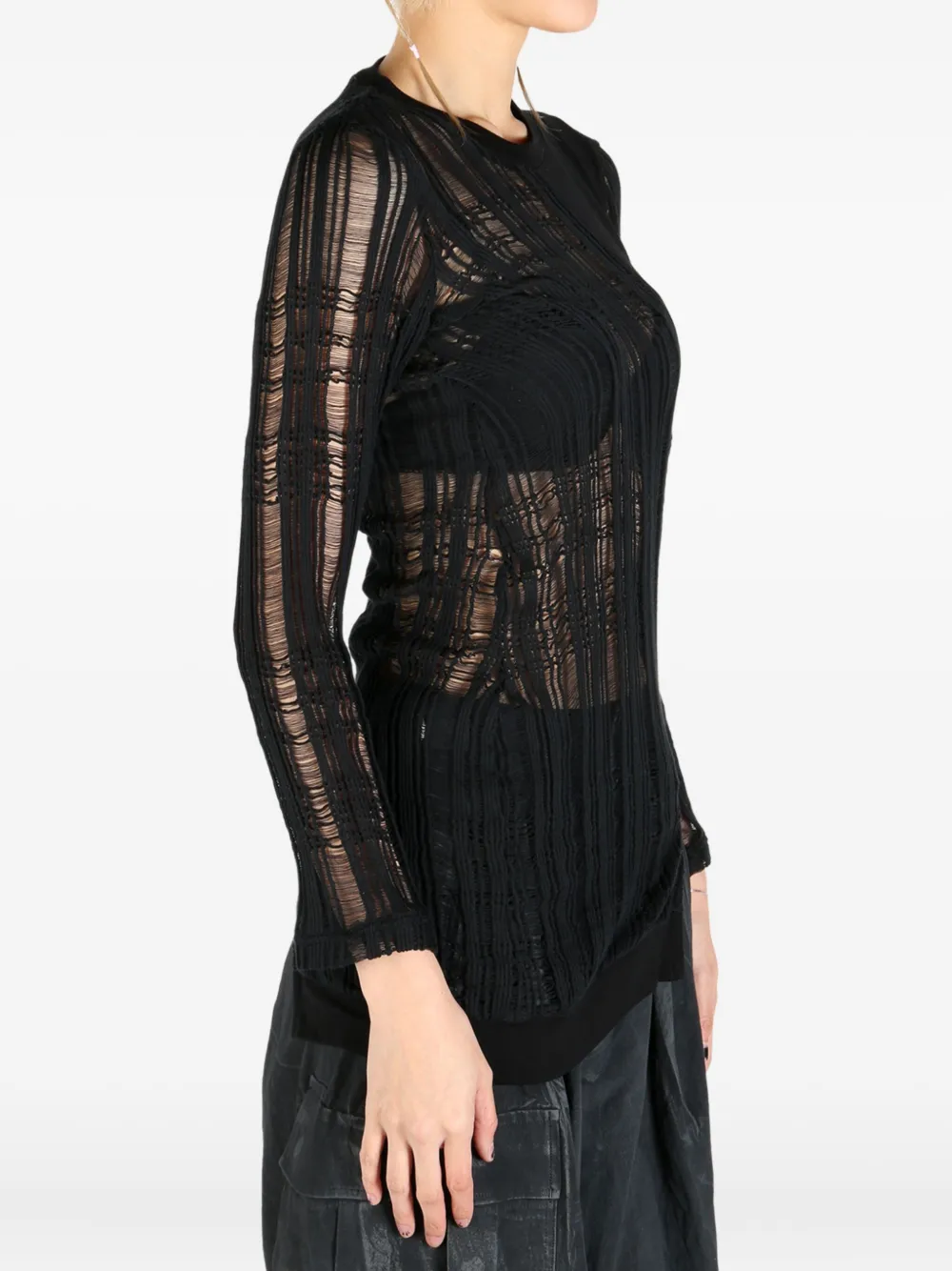 Y's cotton top Zwart