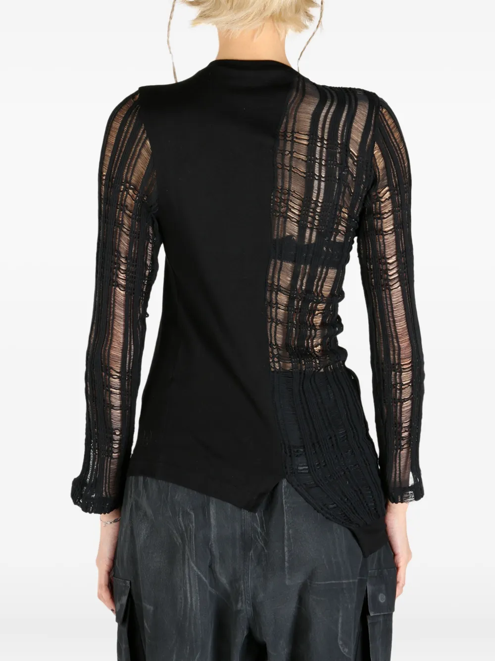 Y's cotton top Zwart
