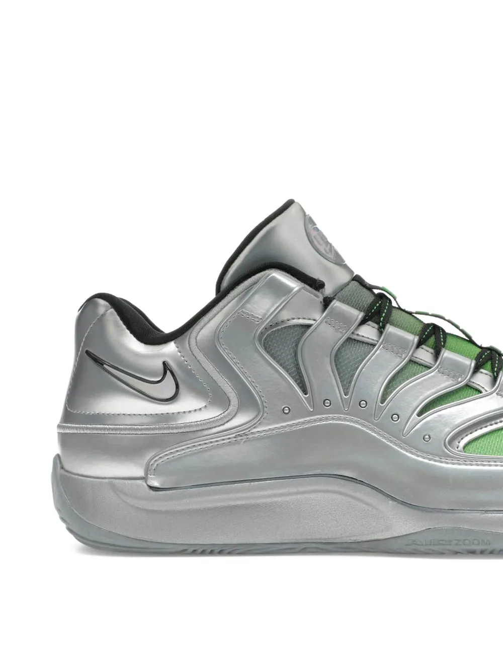 Nike Kd18 Metallic-effect Sneakers In Gray