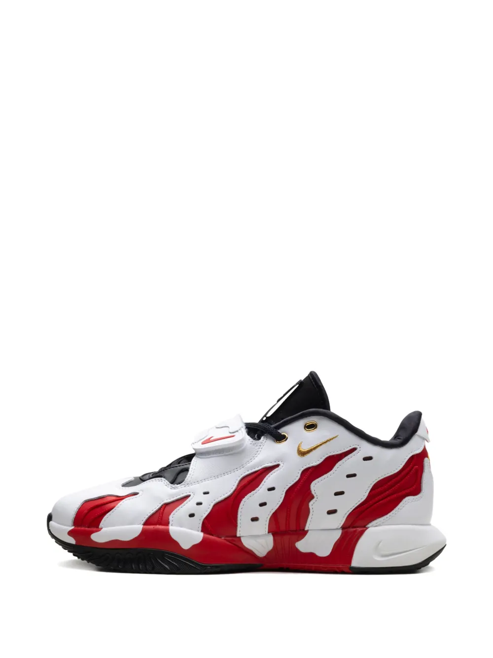 Nike LeBron 21 Prime 96 "White Metallic Gold Fire Red" sneakers