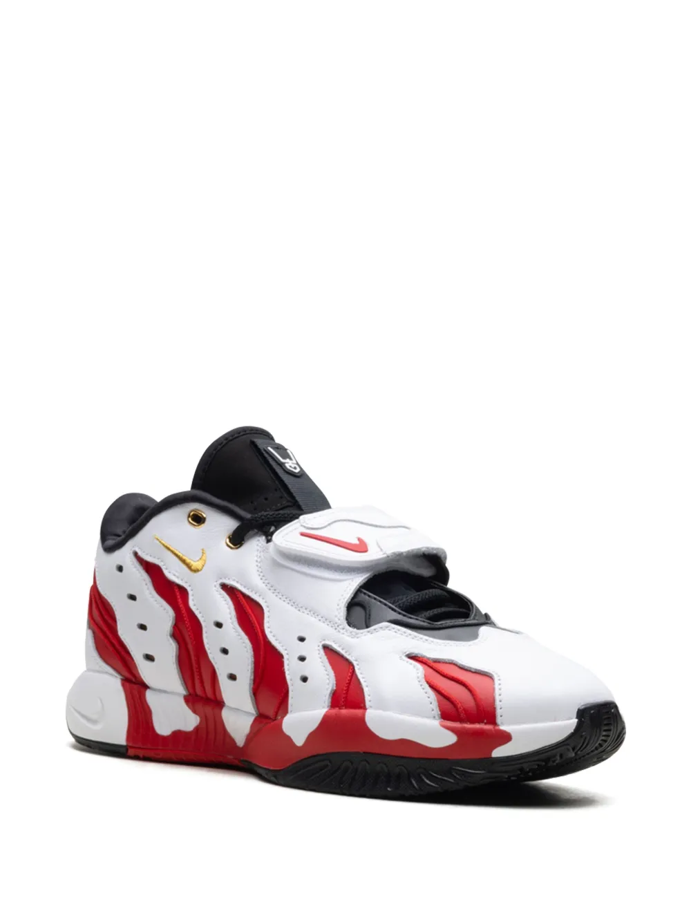 Nike LeBron 21 Prime 96 "White Metallic Gold Fire Red" sneakers