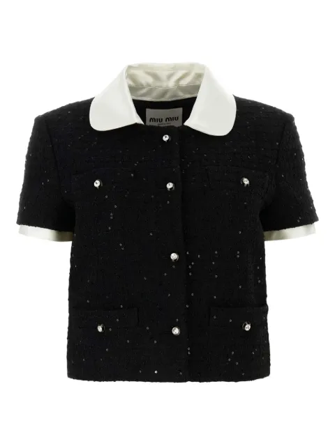Miu Miu bouclé single-breasted jacket