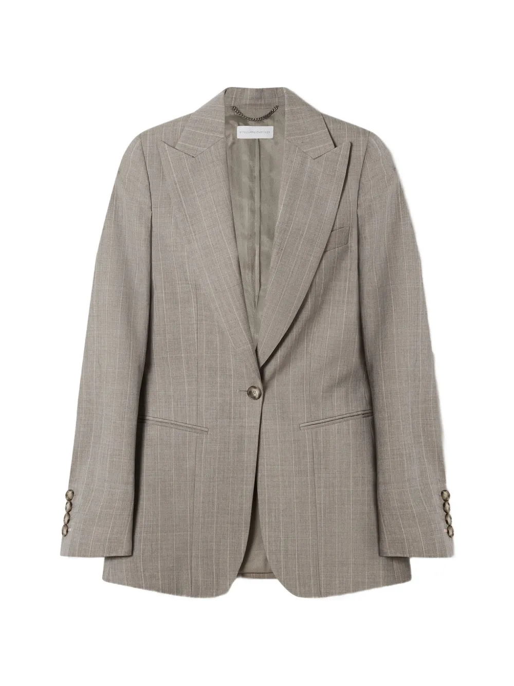 Stella McCartney striped-pattern blazer - Neutrals