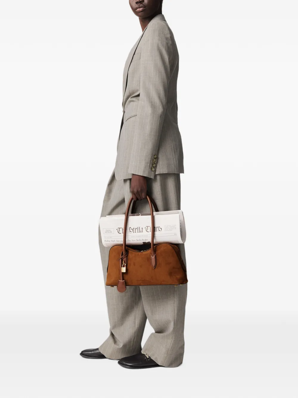 Stella McCartney Gestreepte blazer Beige