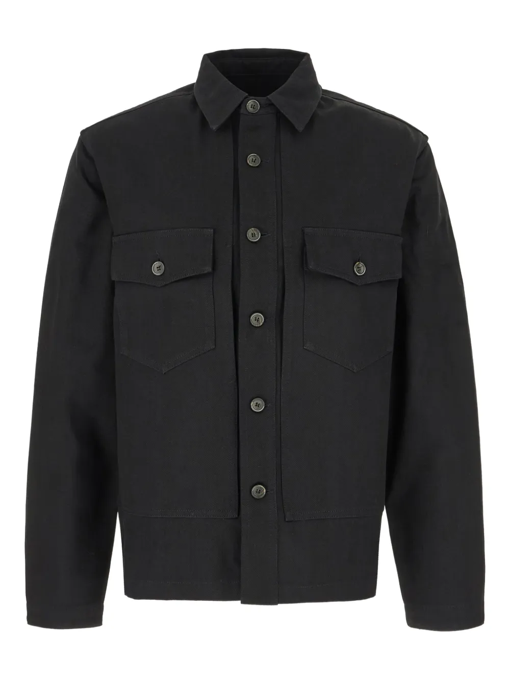 button-flap pocket jacket