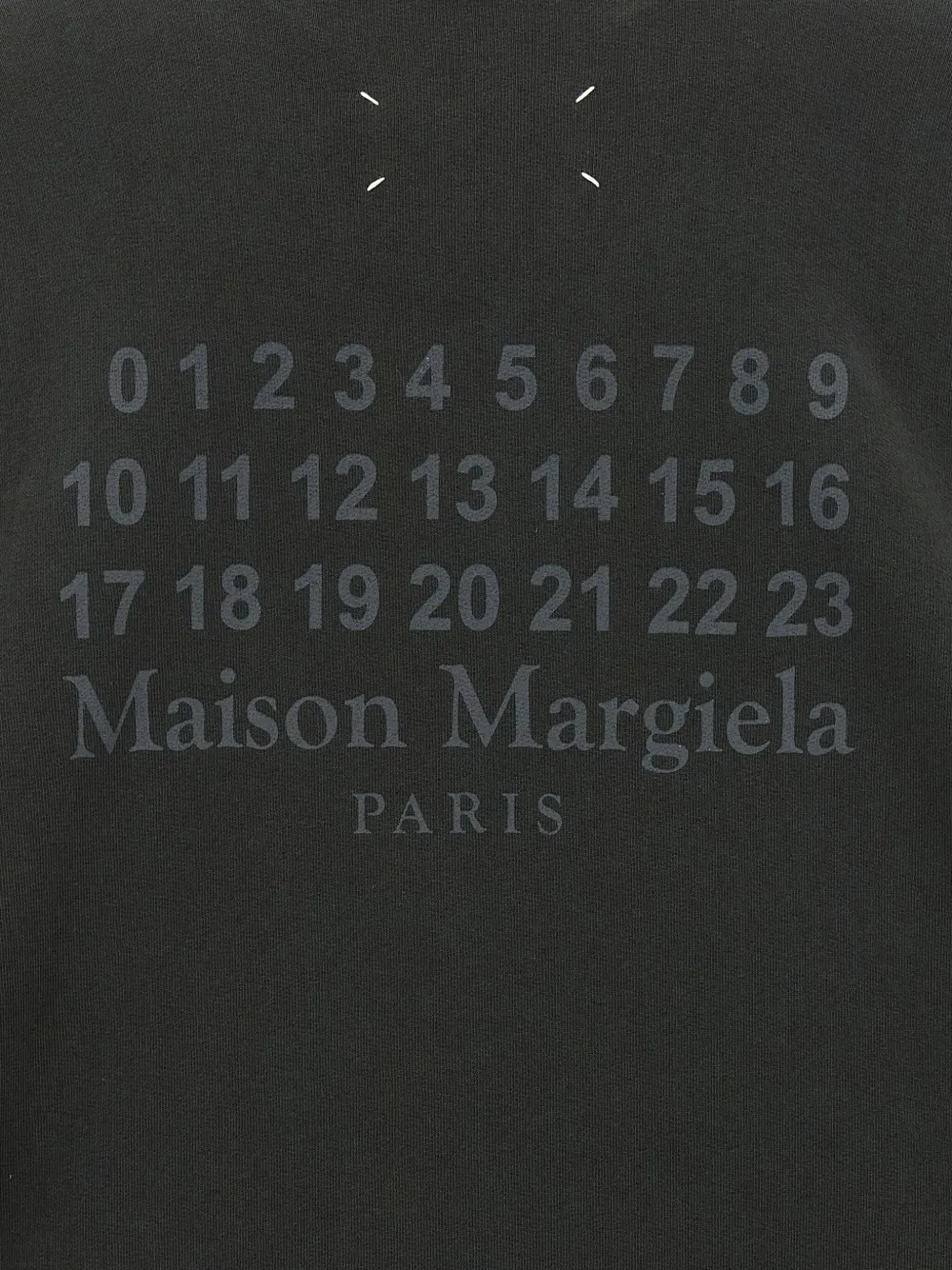 Maison Margiela Hoodie met nummerprint Grijs