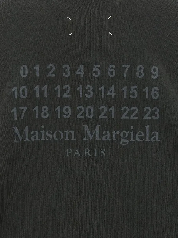 Maison Margiela numbers-print Hoodie | Grey | FARFETCH JO