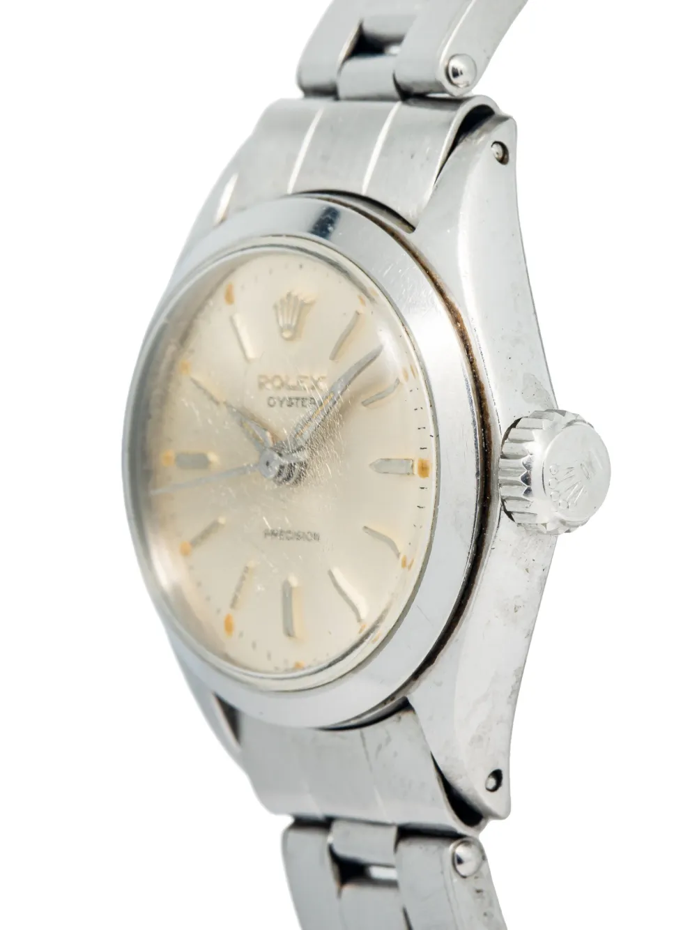 Pre-owned Rolex Oyster 23mm In 银色