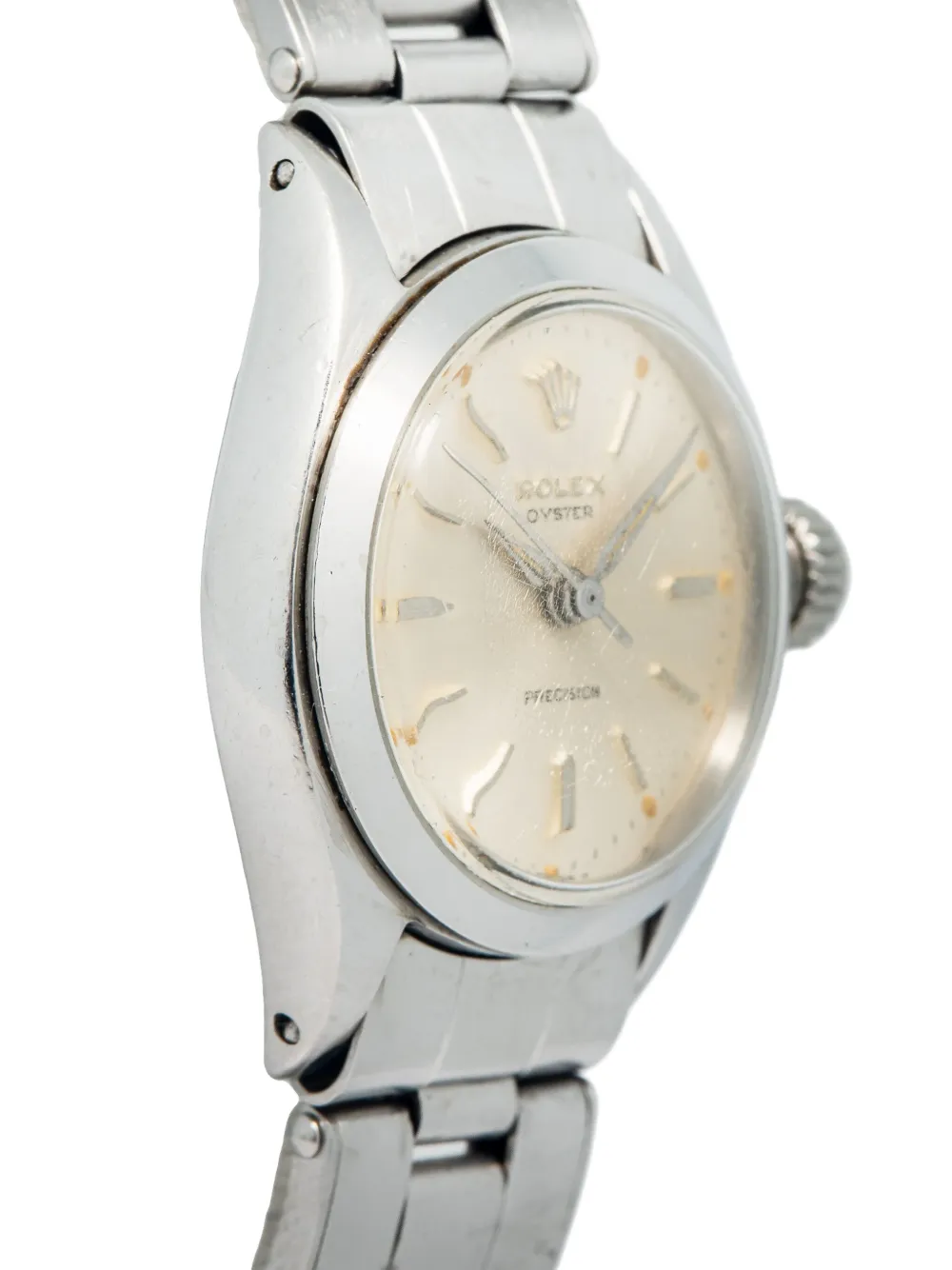 Pre-owned Rolex Oyster 23mm In 银色