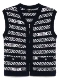 CHANEL Pre-Owned 2017 zip-up vest - Blue
