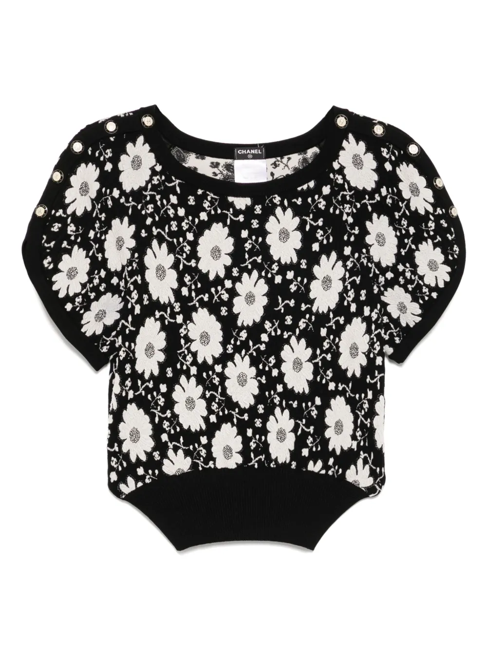 CHANEL Pre-Owned 2014 short-sleeved top | Black | Image 1