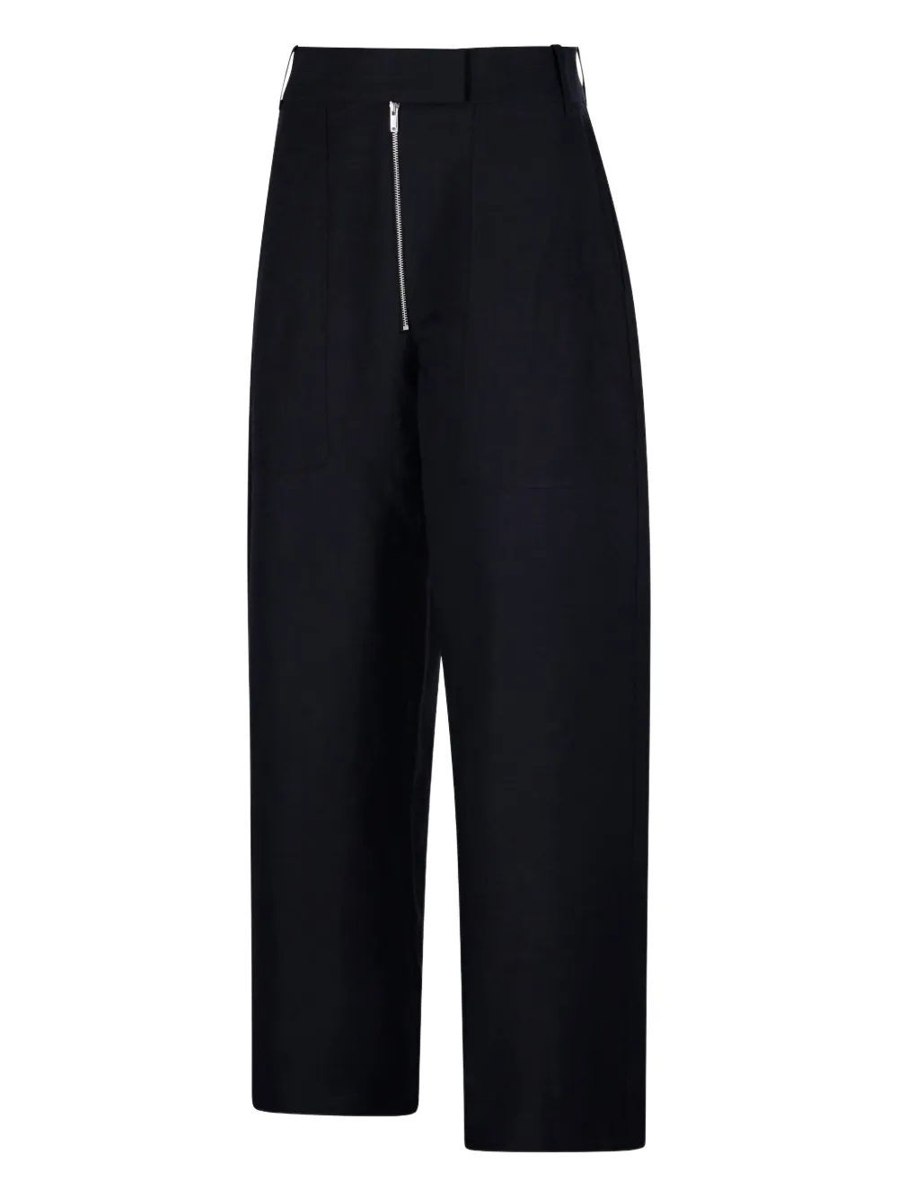 Studio Nicholson Broek van wol-linnenblend Blauw