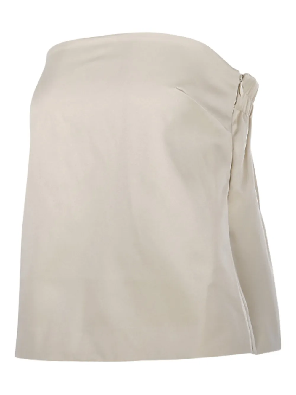 By Malene Birger Strapless satijnen top Beige