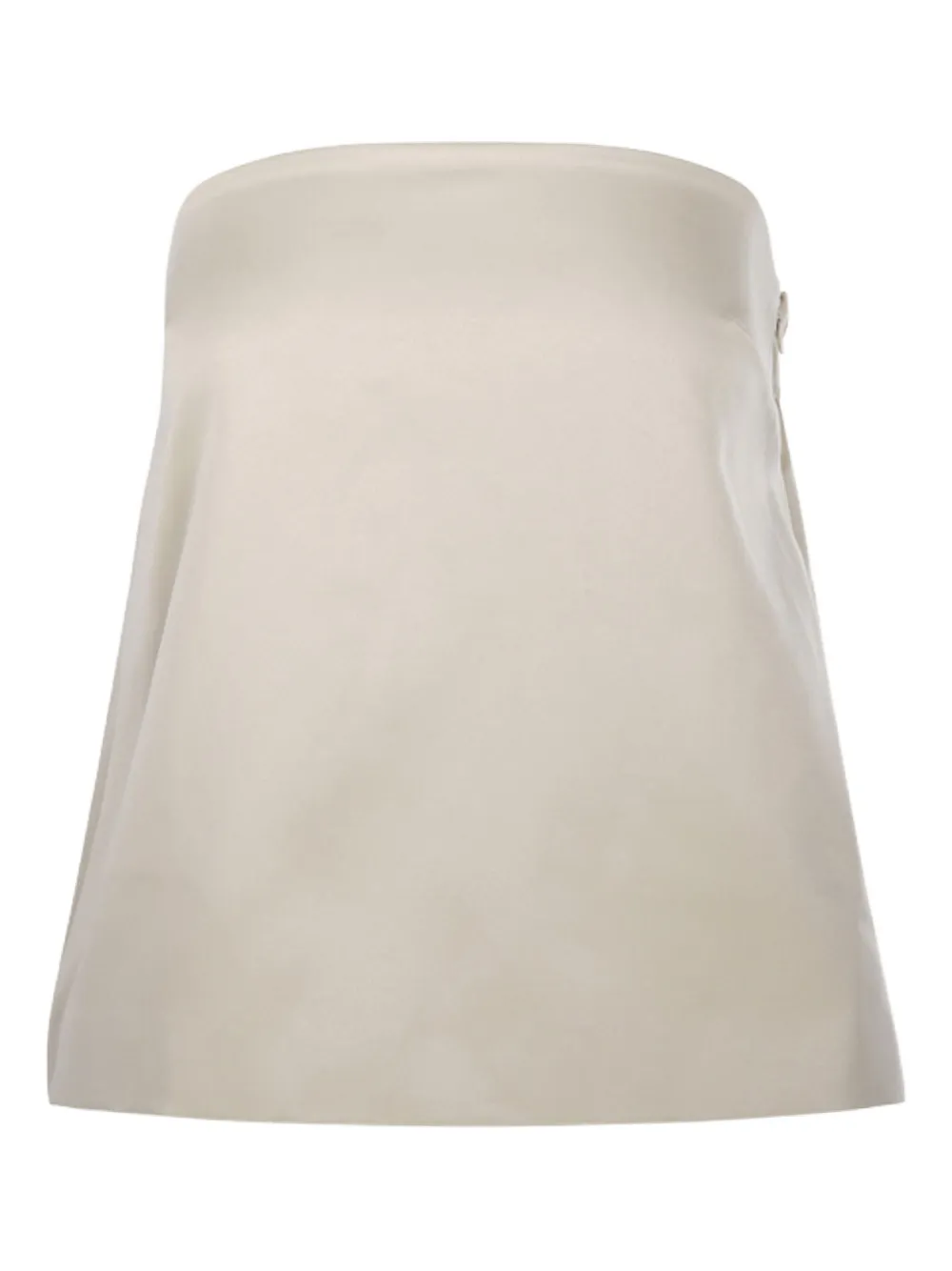 By Malene Birger Strapless satijnen top Beige